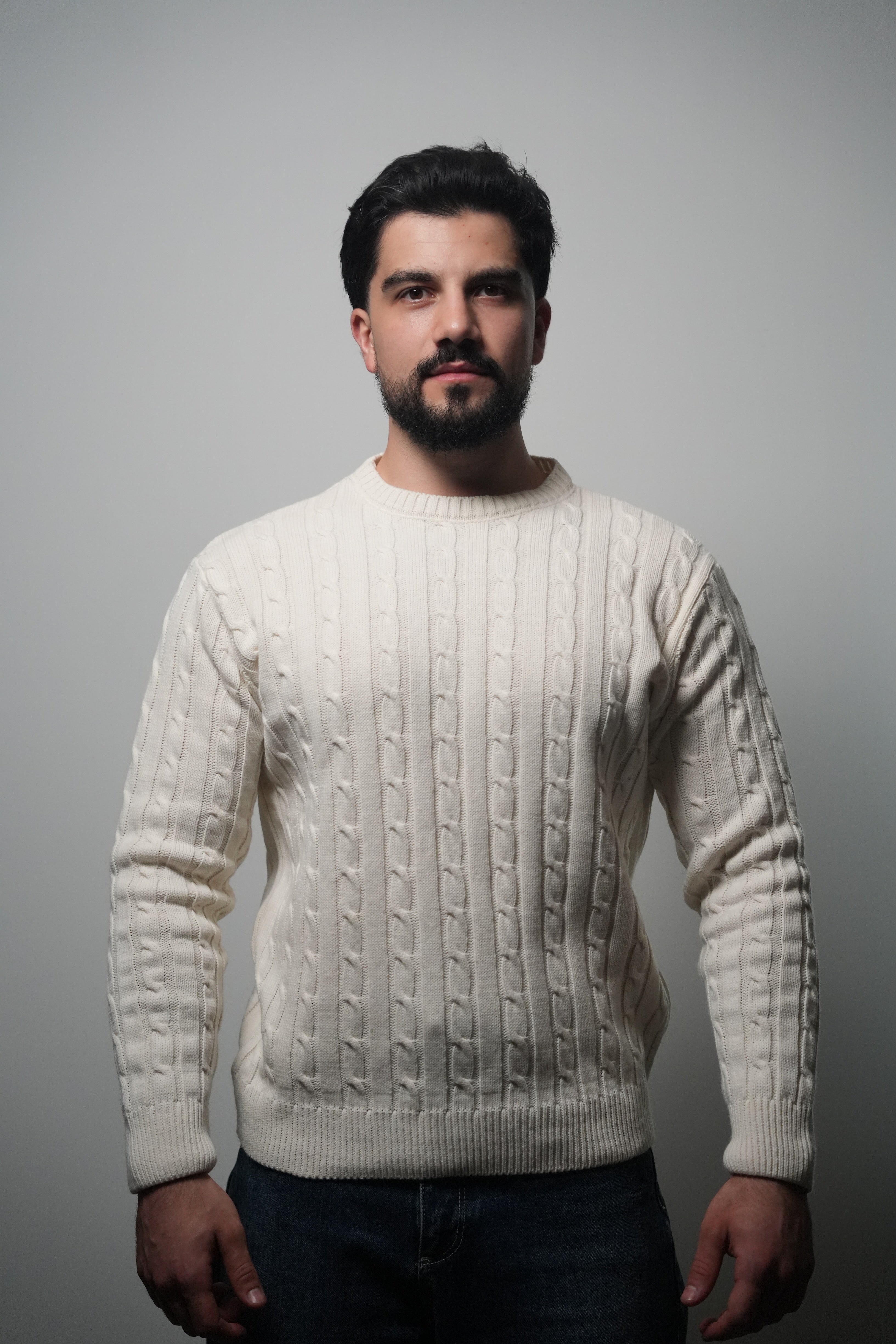 Cable-Knit Sweater